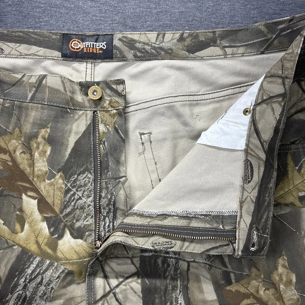 Outfitters Ridge Pants Mens 44x32 RealTree Hardwoods‎ Camo Double Knee Hunting